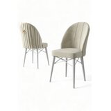 Hanah home Set od 6 trpezarijskih stolica Rhythm krem-bijele boje | Eponuda.ba