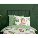 Good Morning Zelena/bež pamučna dječja posteljina za krevet za jednu osobu 140x200 cm Play – | shoptok.hr