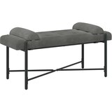  Klupa s gumbima i jastučićima Tamnosiva 110 x 40 x 46 cm Baršun | Eponuda.ba