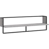 Maison Chic Stenska polica - Viseča Polica s prečko siva sonoma 100x25x30 cm, (21794004) | Shoptok.si