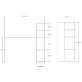 Hanah home radni sto burano oak