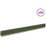  Ograda oko Travnjaka 10 pcs 103 x 10 cm Čelik Maslinastozelena | Eponuda.com