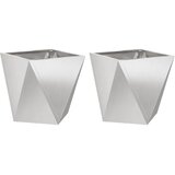  Sadilica 2 pcs Srebrno 50 x 50 x 50 cm Nehrđajući čelik | shoptok.hr