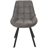 CARRYHOME stol, kovina, tekstil antracit, črna | Shoptok.si