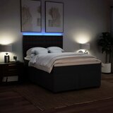  Krevet s oprugama i madracem crni 160x200 cm od tkanine | shoptok.hr