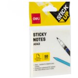 Deli STIKER BLOK 76x76mm PROZIRNI I VODOOTPORNI (50 lista) EA043 | Eponuda.com
