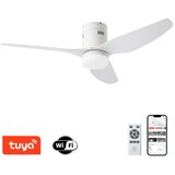  ZEVENTI - LED stropni ventilator PADUA LED/18W/230V Wi-Fi Tuya beli + daljinski upravljač | Eponuda.com