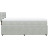 Box spring krevet s madracem svjetlosivi 90x190 cm baršunasti | shoptok.hr