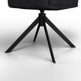 Bessagi Home Naslanjač Marietta, Črna, Vrtljiv | Shoptok.si