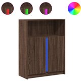Maison Chic Komoda - Predalnik z LED rjavi hrast 77x34x100 cm inženirski les, (21720066) | Shoptok.si