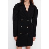 Trendyol Black Buttoned Jacket Dress | shoptok.hr