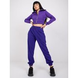 RUE PARIS Sweatpants-RV-DR-7460.11-dark purple | Shoptok.si