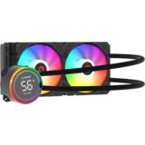 Rampage CPU hladnjak AIO Liquid HELIOS C15 12cm ventilator Intel LGA1700/AMD AM5 ARGB 240mm, 38844 | Eponuda.ba