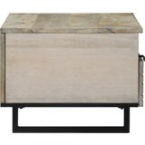 vidaXL Stolić za kavu s ladicama s pohranom Bijela, Crna 80 x 50 x 40 cm | shoptok.hr