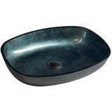 Sapho Modrozelen steklen umivalnik 54x39,5 cm Kvaore – | Shoptok.si