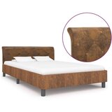  Za krevet od umjetne brušene kože smeđi 120 x 200 cm | shoptok.hr