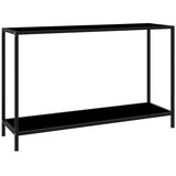 vidaXL Konzolni stol crni 120 x 35 x 75 cm od kaljenog stakla Cijene