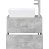  Set namještaja za kupaonicu Betonska siva Konstruirano drvo 62.5 x 44.5 x 50 cm | shoptok.hr