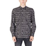 Antony Morato Srajce z dolgimi rokavi LIVERPOOL MMSL00614-FA430565 Črna Cene