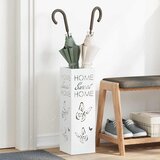  Stalak za kišobrane s pohranom Bijela 15,5 x 15,5 x 49 cm Čelik | shoptok.hr
