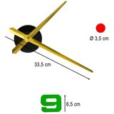  Šareni Samoljepljivi Zidni Sat s Obojenim Brojevima, 80-90 cm | shoptok.hr