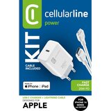 Cellular Line polnilec+kabel usb-c-mfi iphone, 20W, cellularline Cene