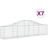  Lučne gabionske košare 7 kom 200x30x40/60 cm pocinčano željezo | shoptok.hr