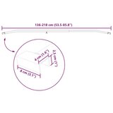  Pogodno za ravni nosač cerade 3 pcs Srebrno 130-210 cm Aluminij | shoptok.hr