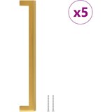  Ručke za ormarić 5 kom zlatne 224 mm od nehrđajućeg čelika | Eponuda.com