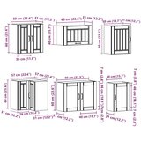 vidaXL 11-dijelni set kuhinjskih elemenata "Lucca" izrađeno drvo | shoptok.hr