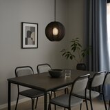  Visilica na sajli DANA 1xE27/15W/230V prečnik 25 cm crna | Eponuda.com