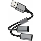 USB-A v 2x USB-C razdelilec
