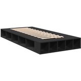  Okvir za krevet crni 90 x 190 cm od konstruiranog drva | shoptok.hr