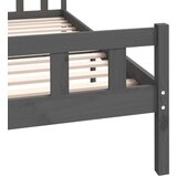  Za krevet od masivnog drva sivi 120 x 200 cm | shoptok.hr