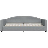  Dnevni krevet s madracem svjetlosivi 100 x 200 cm od tkanine | Eponuda.com