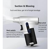 INORCO Mini avtomobilski sesalnik PC Puhalo zraka Večfunkcijska čistilna krtača Turbo Ventilator Polnilni žar za prah (siv), (21843398) | Shoptok.si