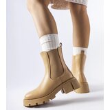 Gemre Beige insulated classic slip-on ankle boots Laives | Shoptok.si