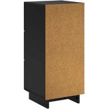  Komoda Crna 33.5 x 34.5 x 75 cm Konstruirano drvo - Crna | shoptok.hr