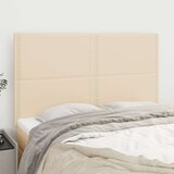  Posteljno vzglavje 4 kosa krem 72x5x78/88 cm blago, (20737646) | Shoptok.si