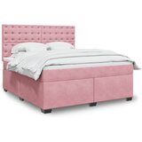 vidaXL Krevet s oprugama i madracem ružičasti 180x200 cm baršunasti | shoptok.hr
