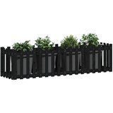  Povišena vrtna gredica crna 200x50x50 cm masivna borovina | shoptok.hr