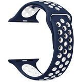 Apple watch Sport Silicon Strap blue white M/L 42/44mm kaiš za sat | Eponuda.com
