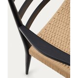 Kave Home Crne/u prirodnoj boji blagovaonske stolice u setu 2 kom od punog hrasta Analy – | shoptok.hr