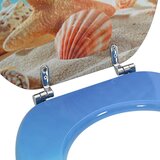  Toaletna sjedala s mekim zatvaranjem Svijetloplava 44 x 38 cm | shoptok.hr