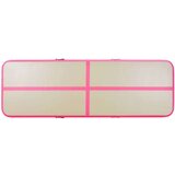  Napihljiva gimnastična podloga s tlačilko 500x100x10 cm roza | Shoptok.si