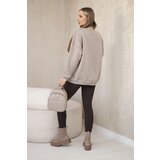 Kesi Cotton set insulated sweatshirt + leggings light beige | shoptok.hr