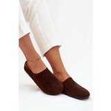Boto Women's slippers on platform chocolate Sylviane Cene