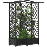  Povišeni krevet s mrežom i krovom Crna 124 x 40 x 126 cm PP | shoptok.hr