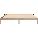  Krevetna konstrukcija s bočnim stolovima Prirodna 180 x 220 cm | shoptok.hr