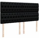  Krevet s oprugama i madracem crni 200x200 cm od tkanine | shoptok.hr